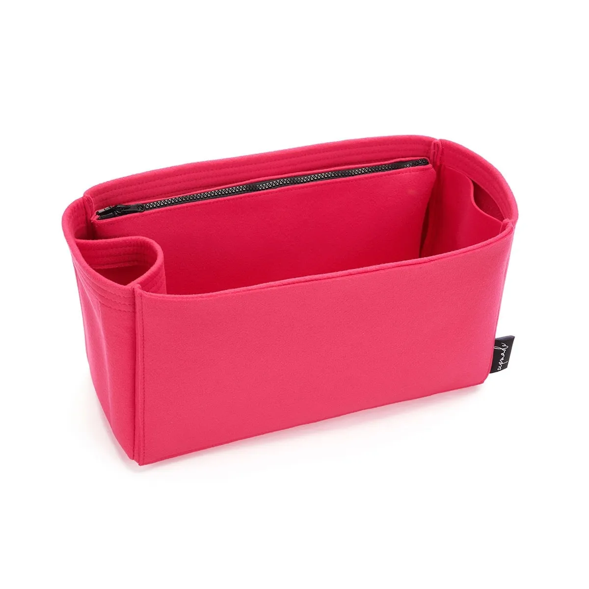 Custom Size Bag Organizer with Zipper Side Pouch and Single Bottle Holder