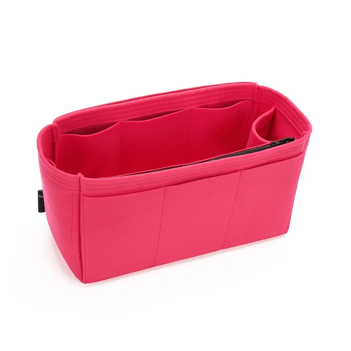 Custom Size Bag Organizer with Zipper Side Pouch and Single Bottle Holder