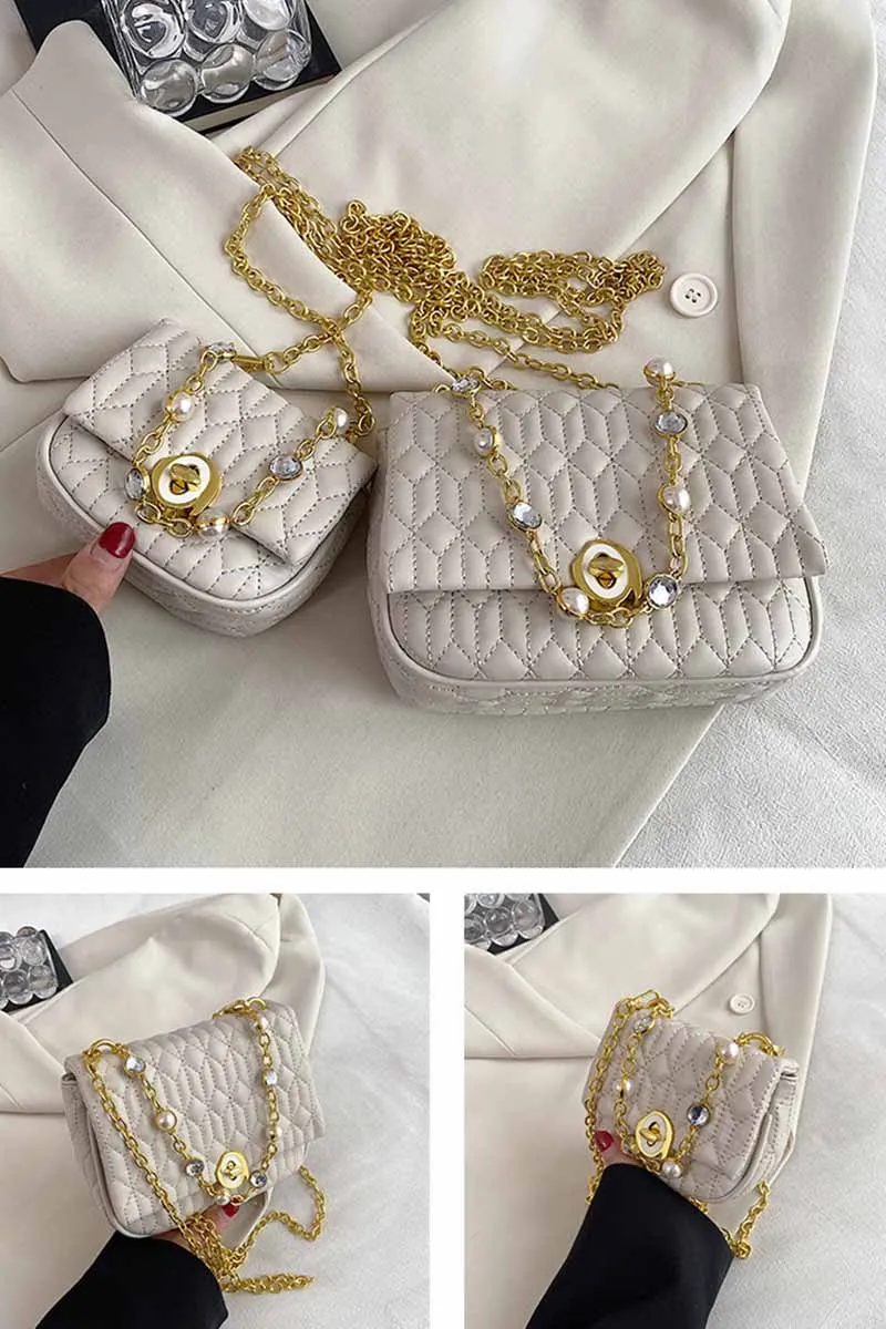 CUTE PEARL CHAIN SHOULDER BAG CWAB0471