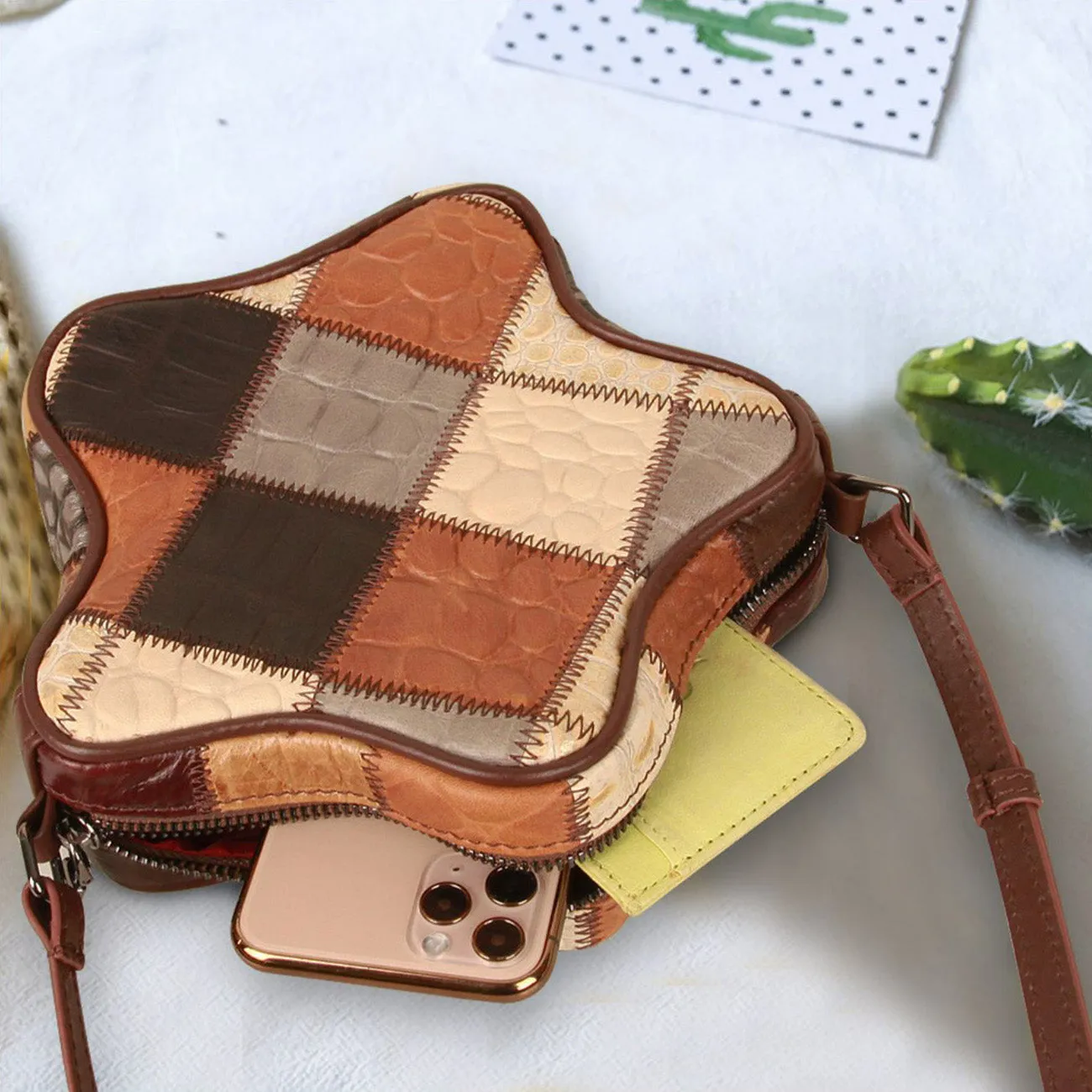 Cute Star Shaped Womens Mini Crossbody Purse Ladies Shoulder Bag
