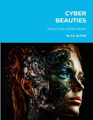 CYBER BEAUTIES ADULT COLORING BOOK