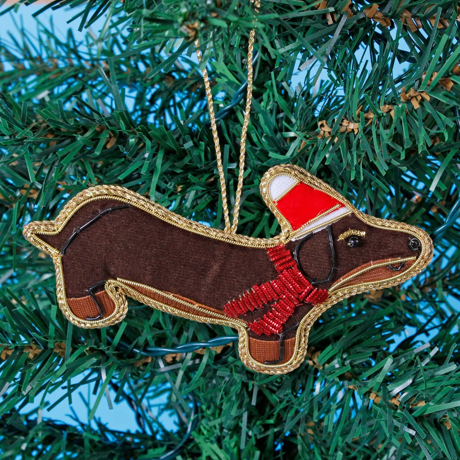Dachshund Sausage Dog Zari Decoration
