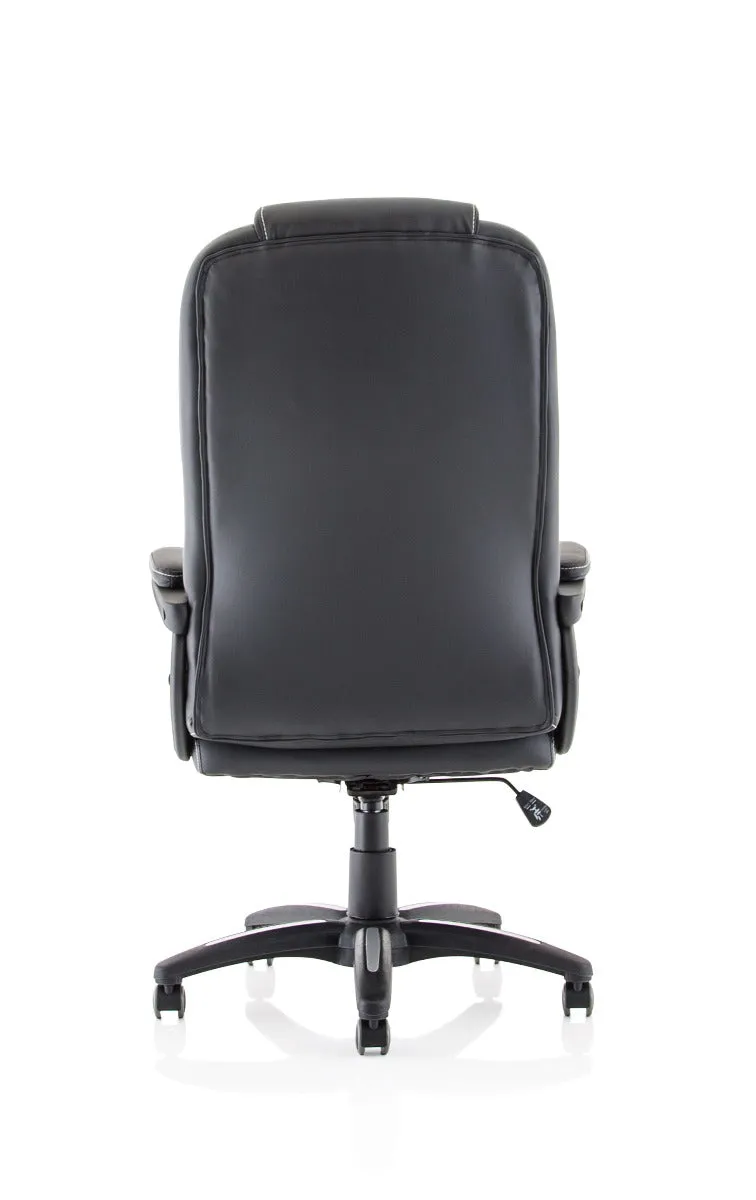 Dakota High Back Black PU Leather Office Chair