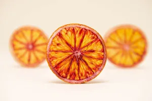 Dehydrated Blood Orange Slice Garnish by Dehy