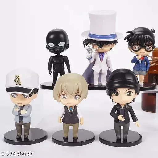 Detective Conan Set Of 6 Action Figure Model B  | 10-11 Cms |