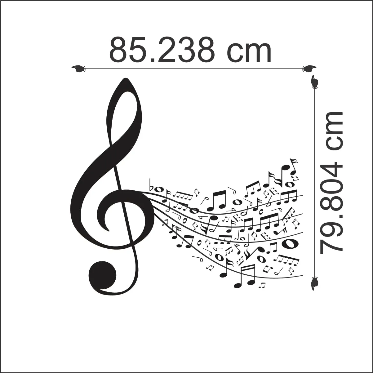 Divine Studio Music Desings Wall Stickers for Living Room Leaves Falling Sofa TV Background Better Life Quote