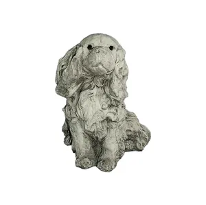 Dream Gardens 33cm Stone King Charles Dog Ornament