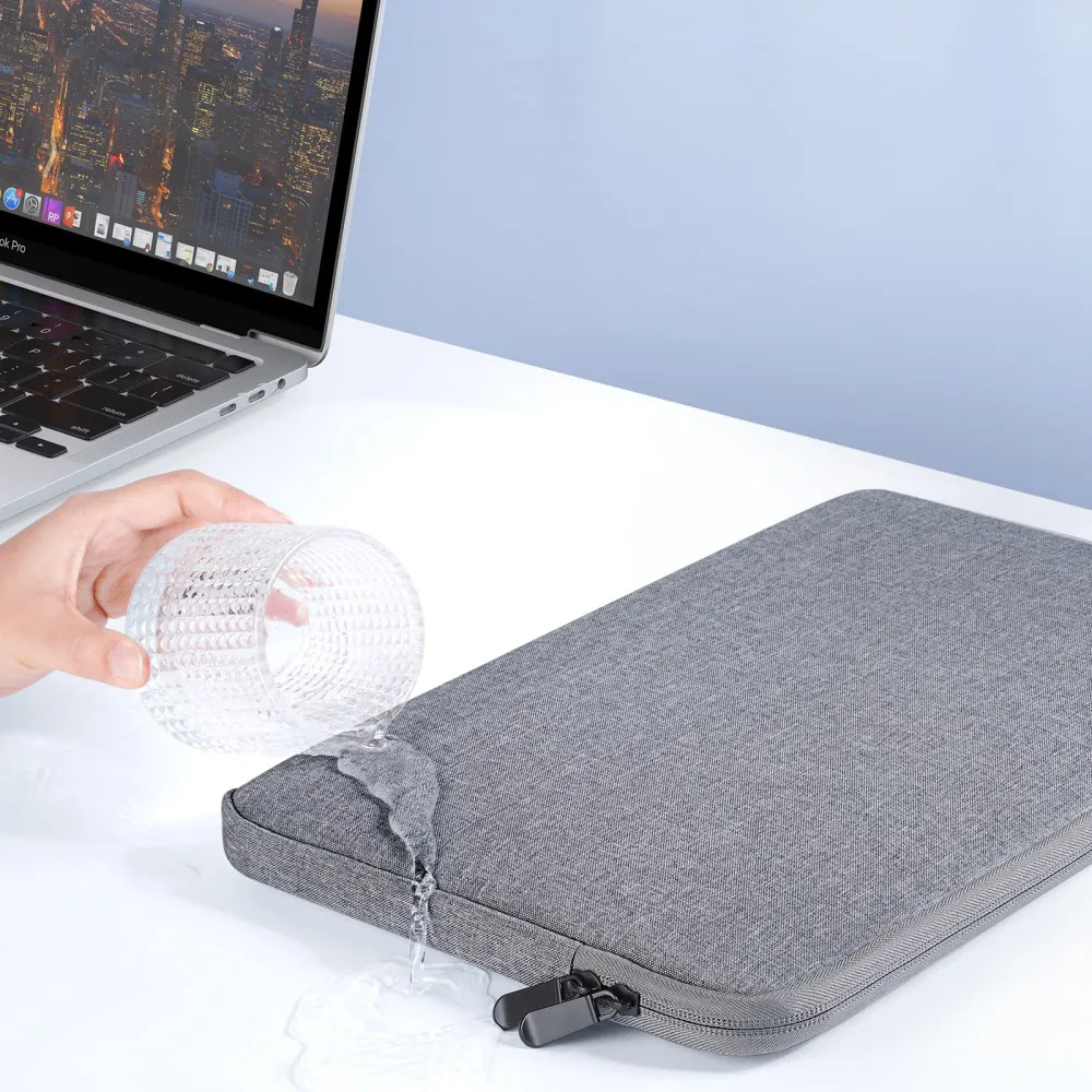 Dux Ducis - Universal 15.4" Fabric Bag MacBook / Laptop / Notebook Sleeve Splashproof - Gray