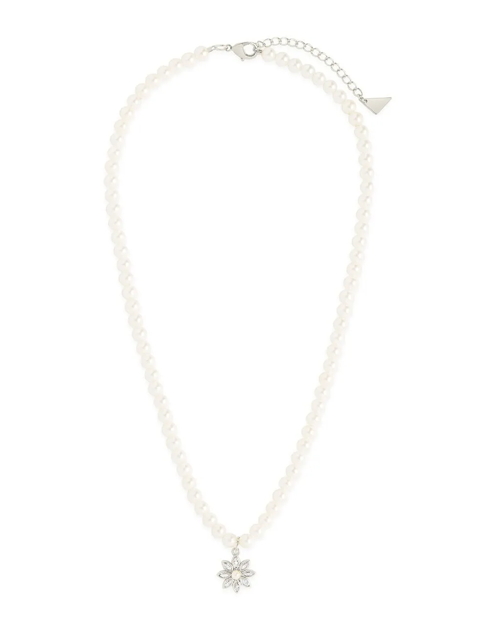 Esti CZ Beaded Pearl Necklace