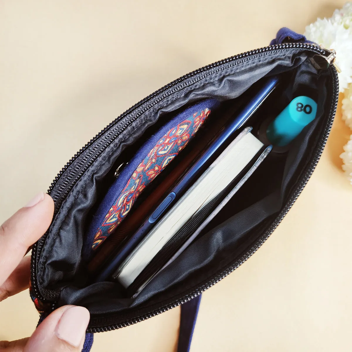 Fanny Pack/Coin Pouch Combo- Blue Knot