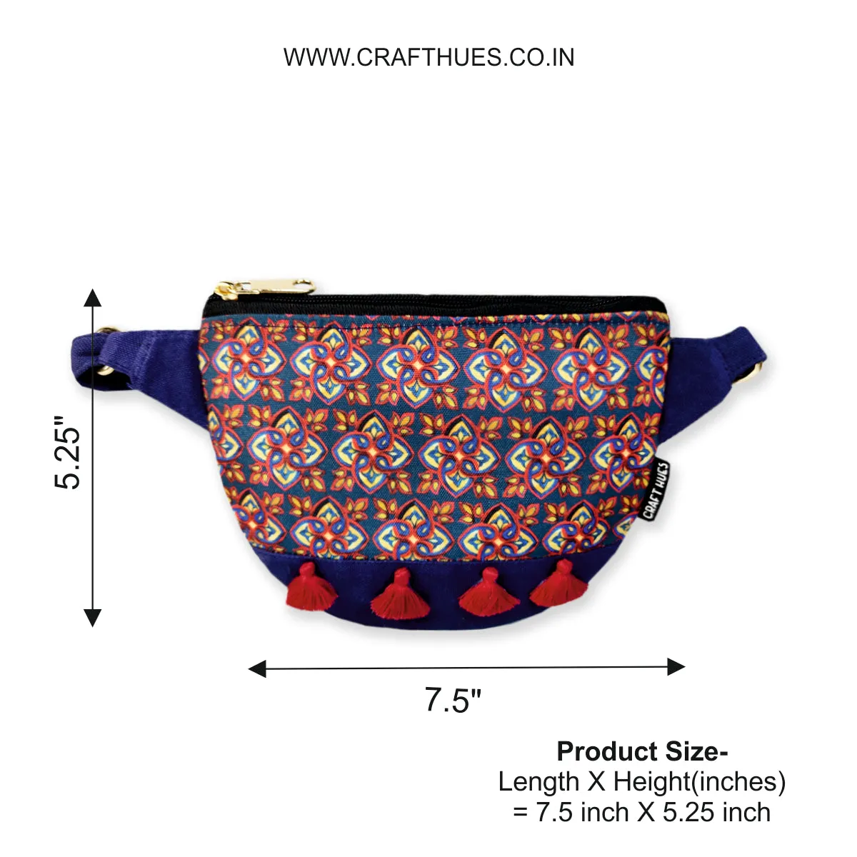 Fanny Pack/Coin Pouch Combo- Blue Knot