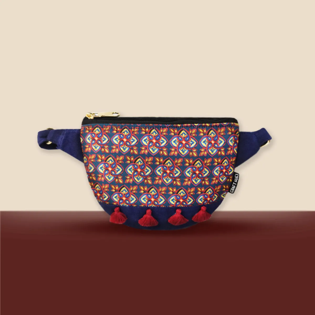 Fanny Pack/Coin Pouch Combo- Blue Knot