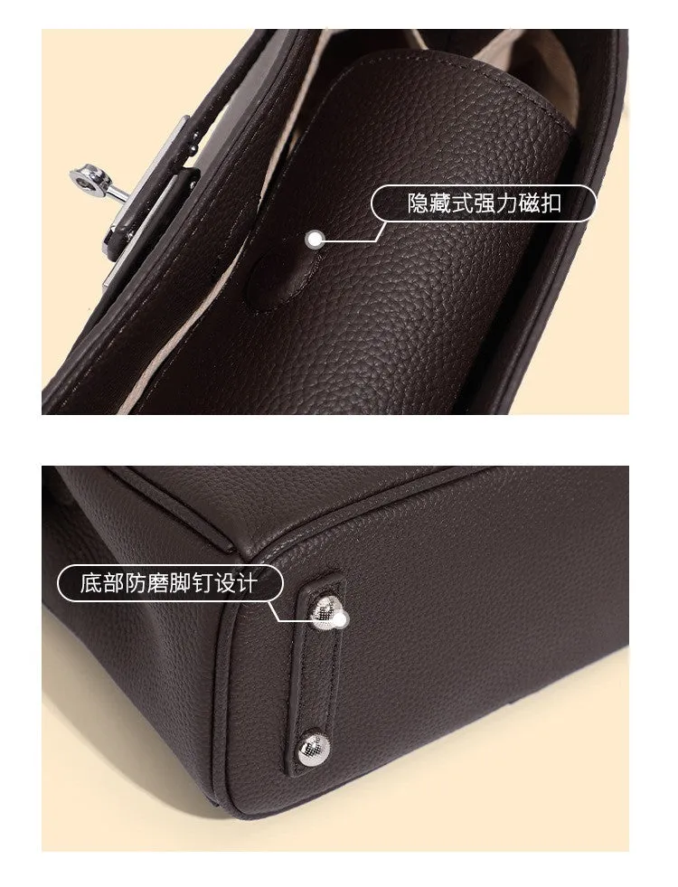 Fashion lock simple single underarm cross body kelly bag 2917 black