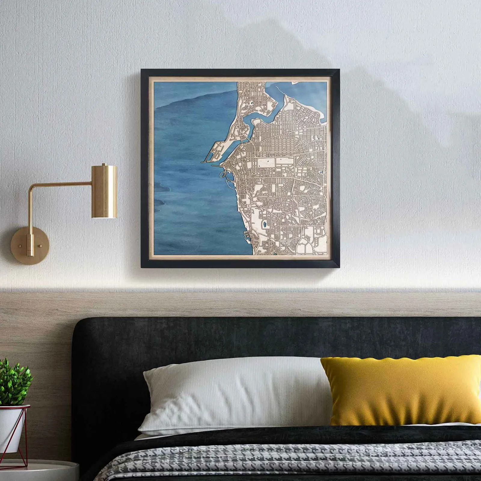 Fremantle Wooden Map