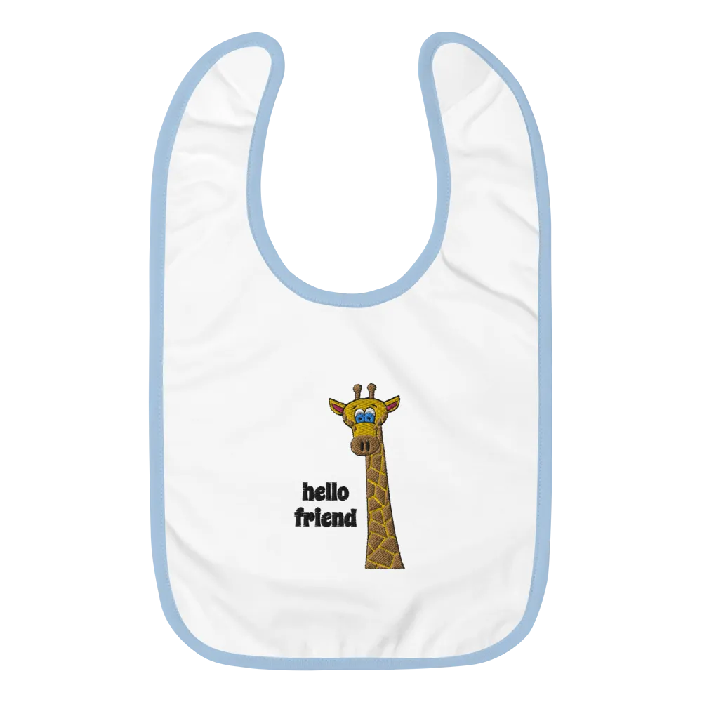 Friendly Giraffe Baby Bib