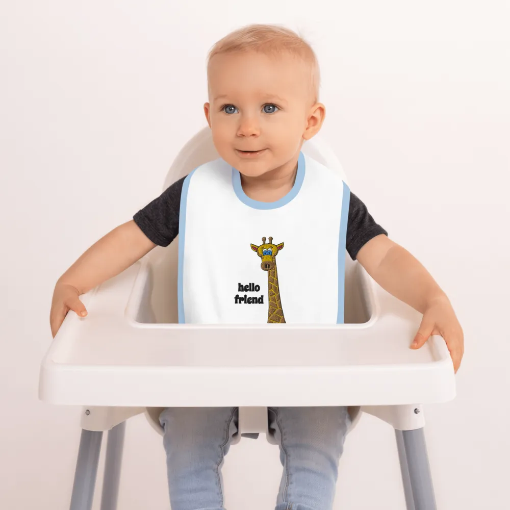 Friendly Giraffe Baby Bib