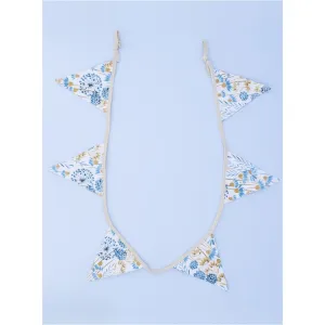 Gisela Graham 180cm Blue Meadow Cotton Bunting