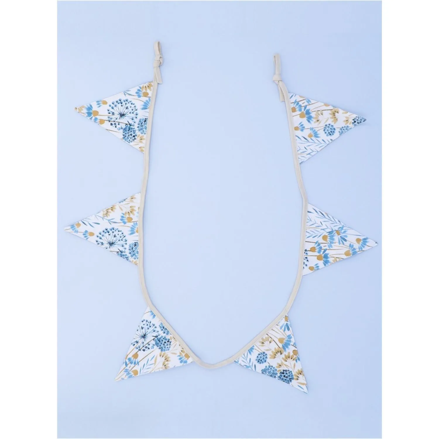 Gisela Graham 180cm Blue Meadow Cotton Bunting