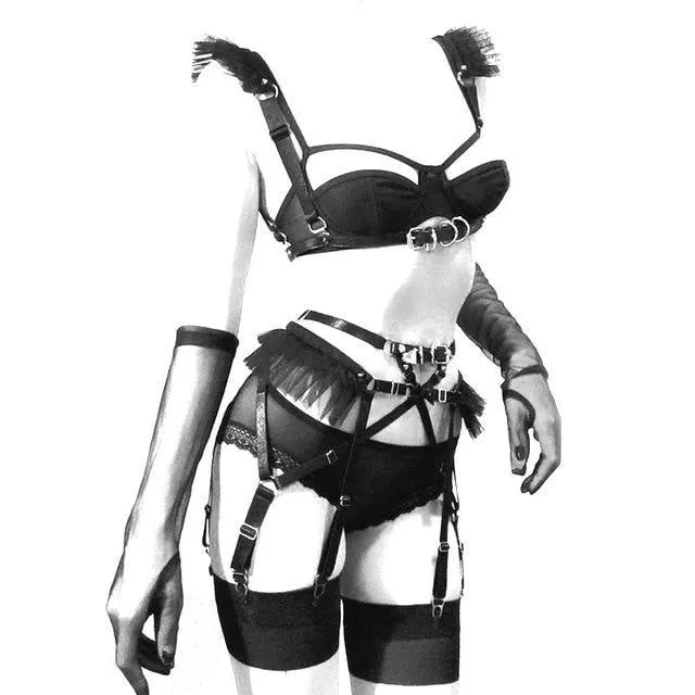 Harness & Garter Lingerie Set