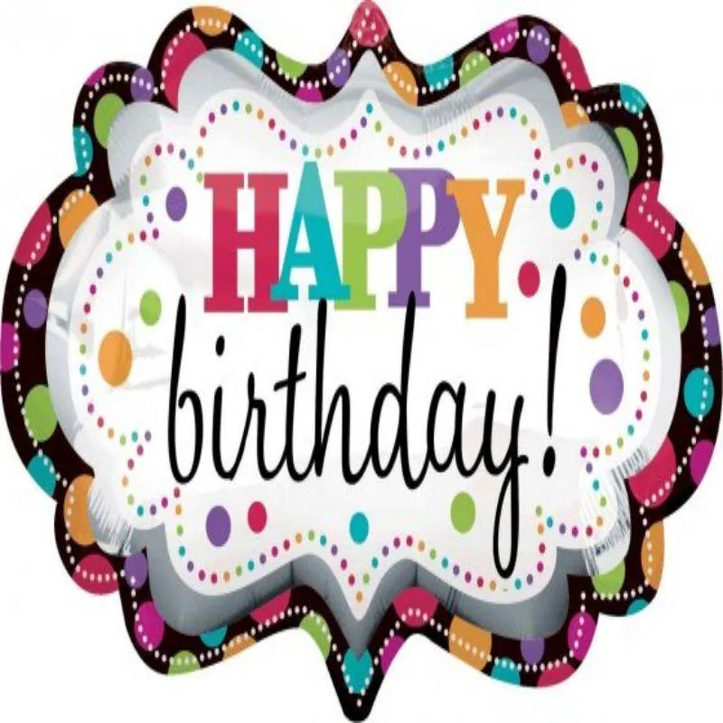HBD Marquee Foil Balloon - 41cm x 69cm