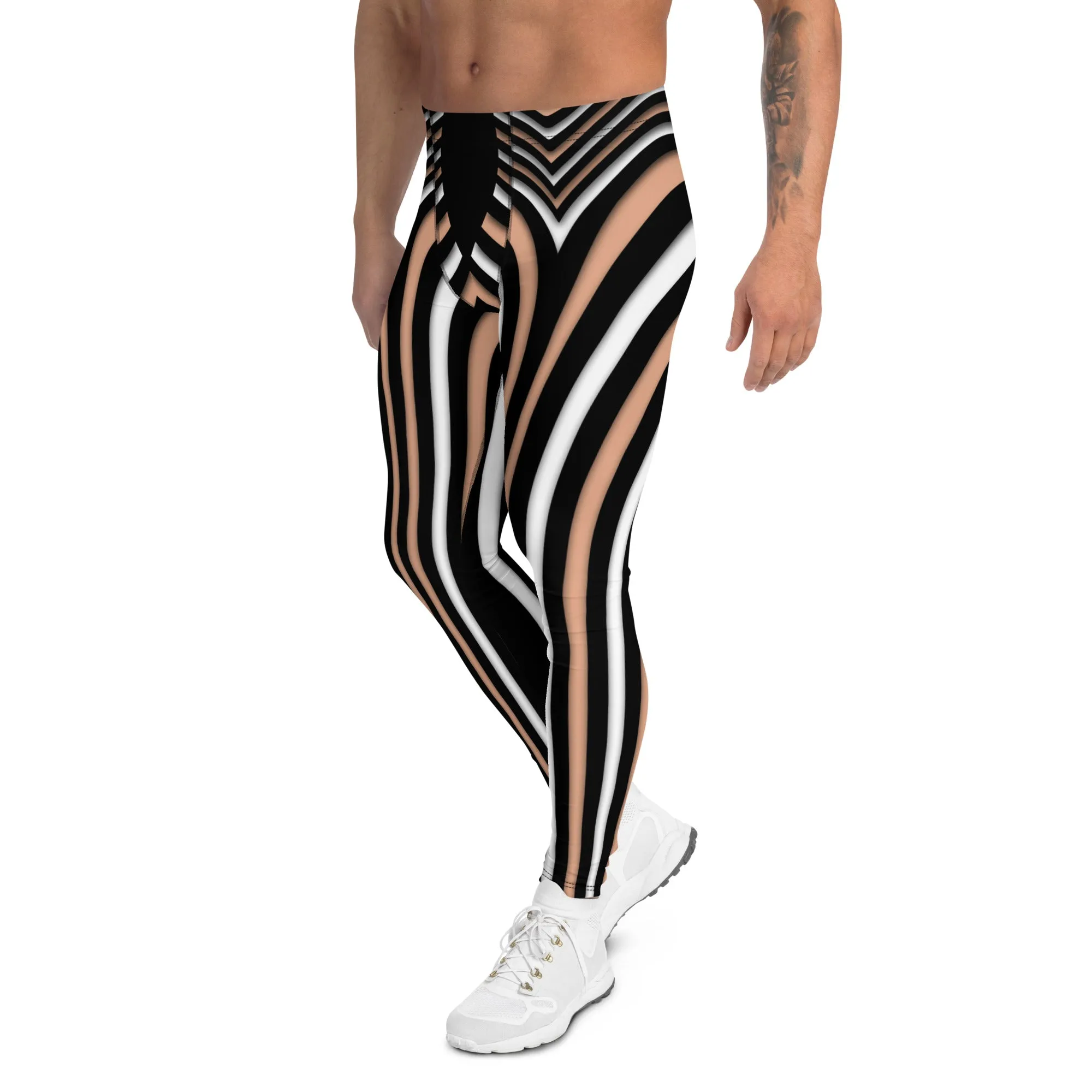 Heart Shaped Illusion Men's Leggings