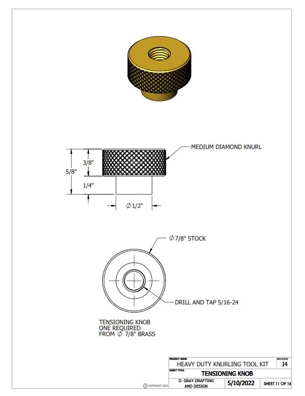 Heavy Duty Knurling Tool Complete Kit