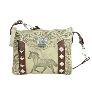 Hitchin' Post Hip/Crossbody Bag with Embossed Horse - Choose From 3 Colors!