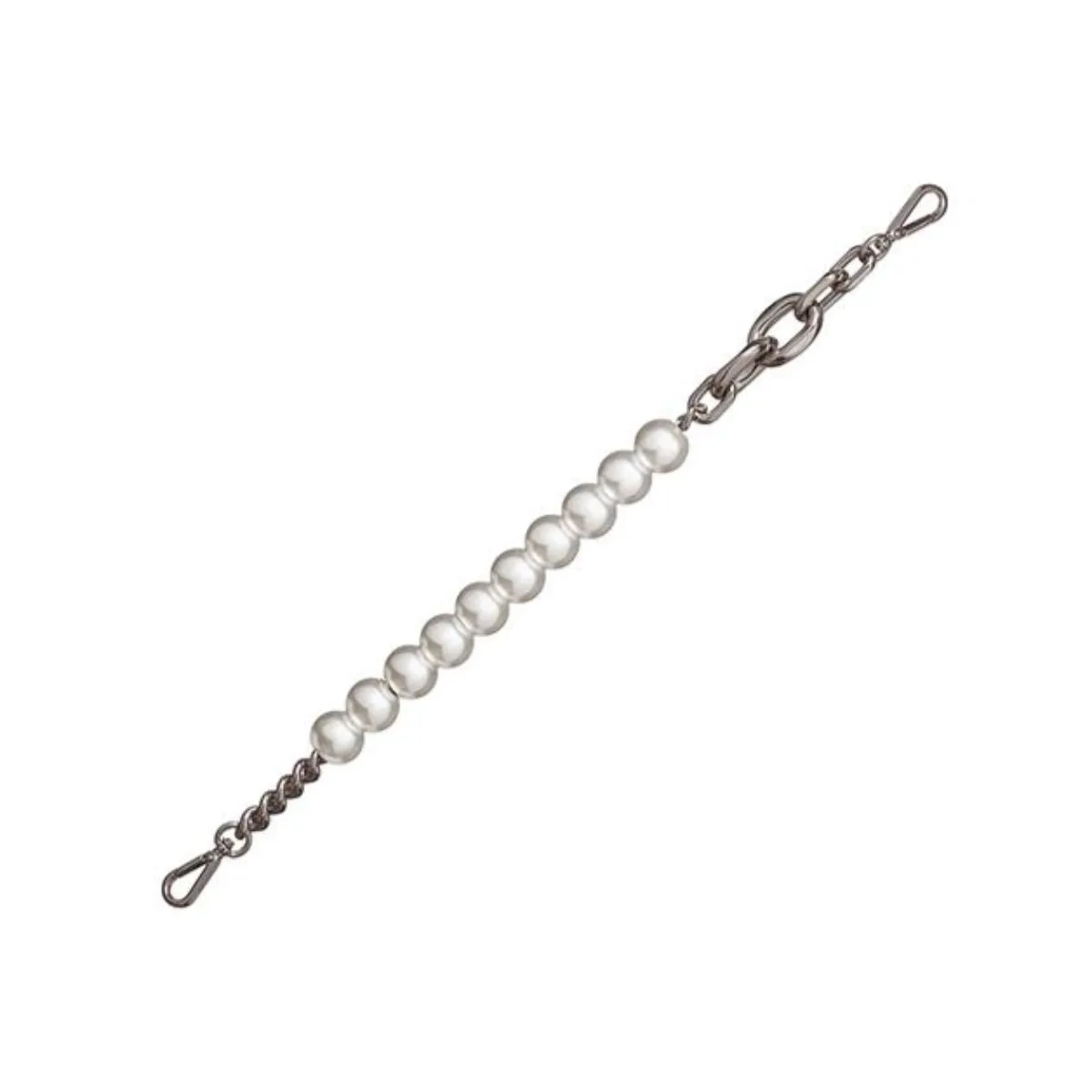 J.ESTINA JOELLE Pearl Short Chain Silver Replaceable Optional Strap / from Seoul, Korea