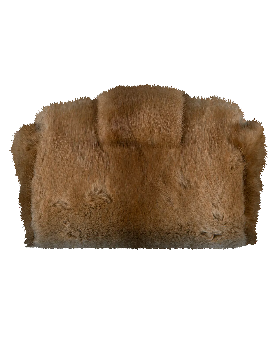 Jeweled Fur Bag