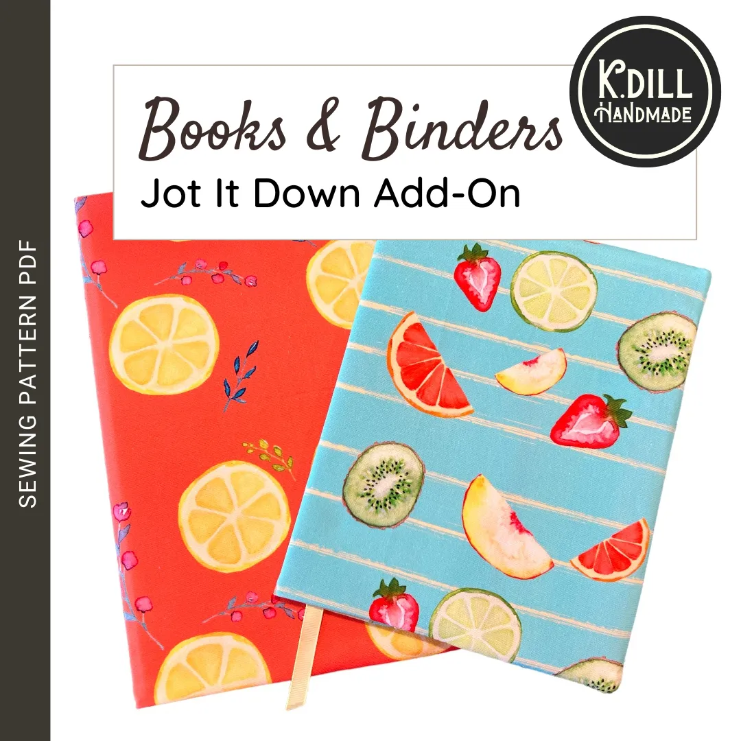 Jot It Down Covers for Books & Binders ADD ON (PDF Pattern)