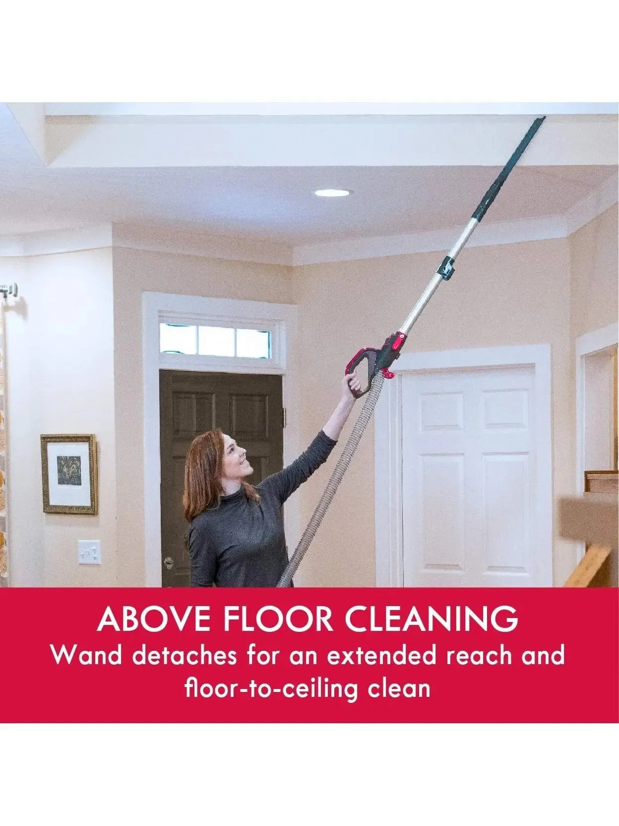 Kenmore BU3040 Intuition Lite Bagged Upright Vacuum Lightweight Cleaner 2-Motor Power Suction with HEPA Filter, 3-in-1 Combination Tool, Handi-Mate for Carpet, Floor, Pet Hair, Red W/No Lift-up
