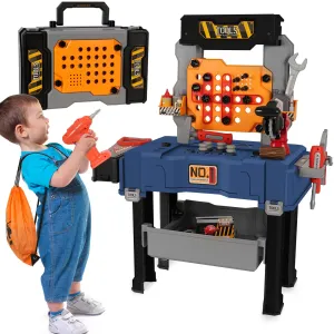 Kids Tool Bench with Electric Drill Set