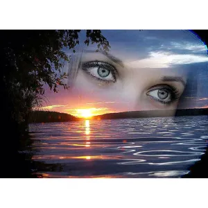 Lake Sunrise - Full Square Drill Diamond Painting 40*30CM