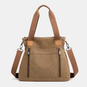 Large Capacity Canvas Tote Bag For Women Shopping Travel Purse