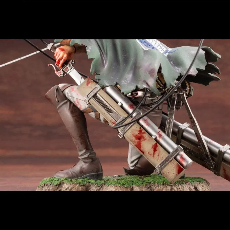 Levi Ackerman Fortitude Sitting Ver. Attack On Titan Action Figure  | 17 Cms |