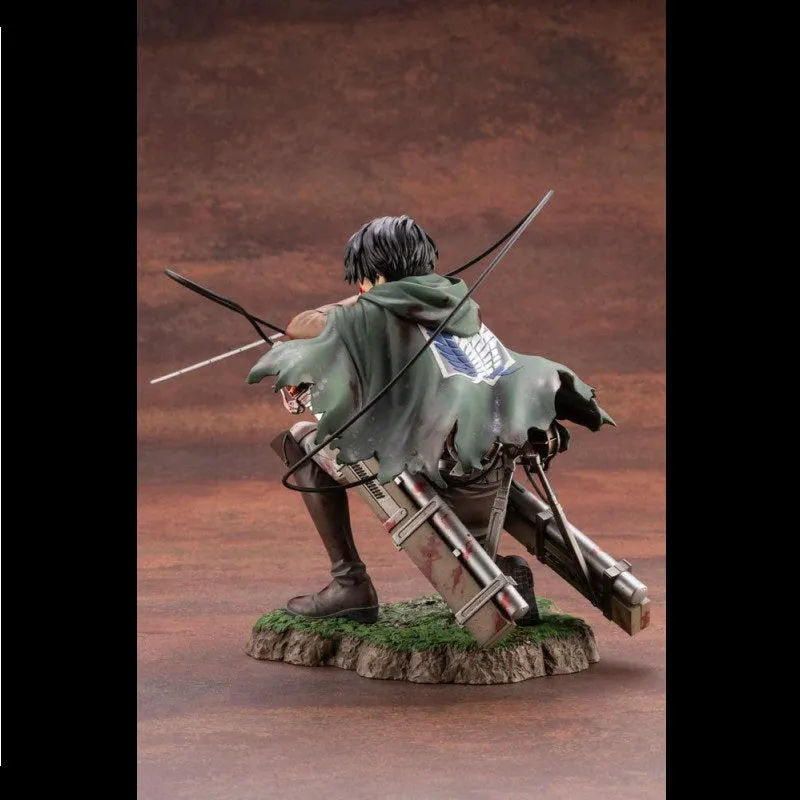 Levi Ackerman Fortitude Sitting Ver. Attack On Titan Action Figure  | 17 Cms |