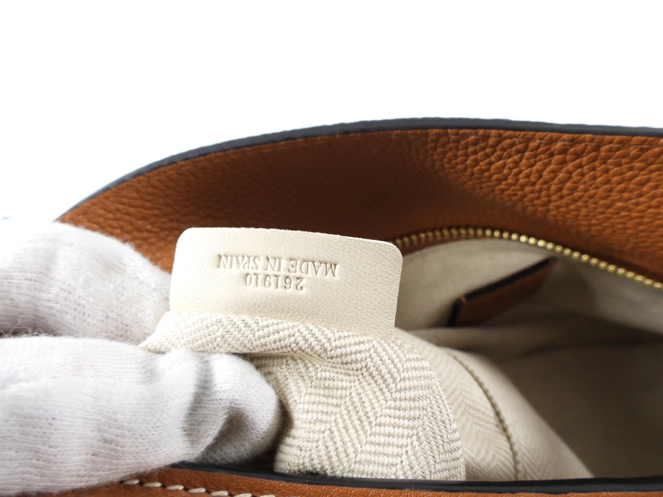 Loewe Tan Leather Medium Puzzle Bag