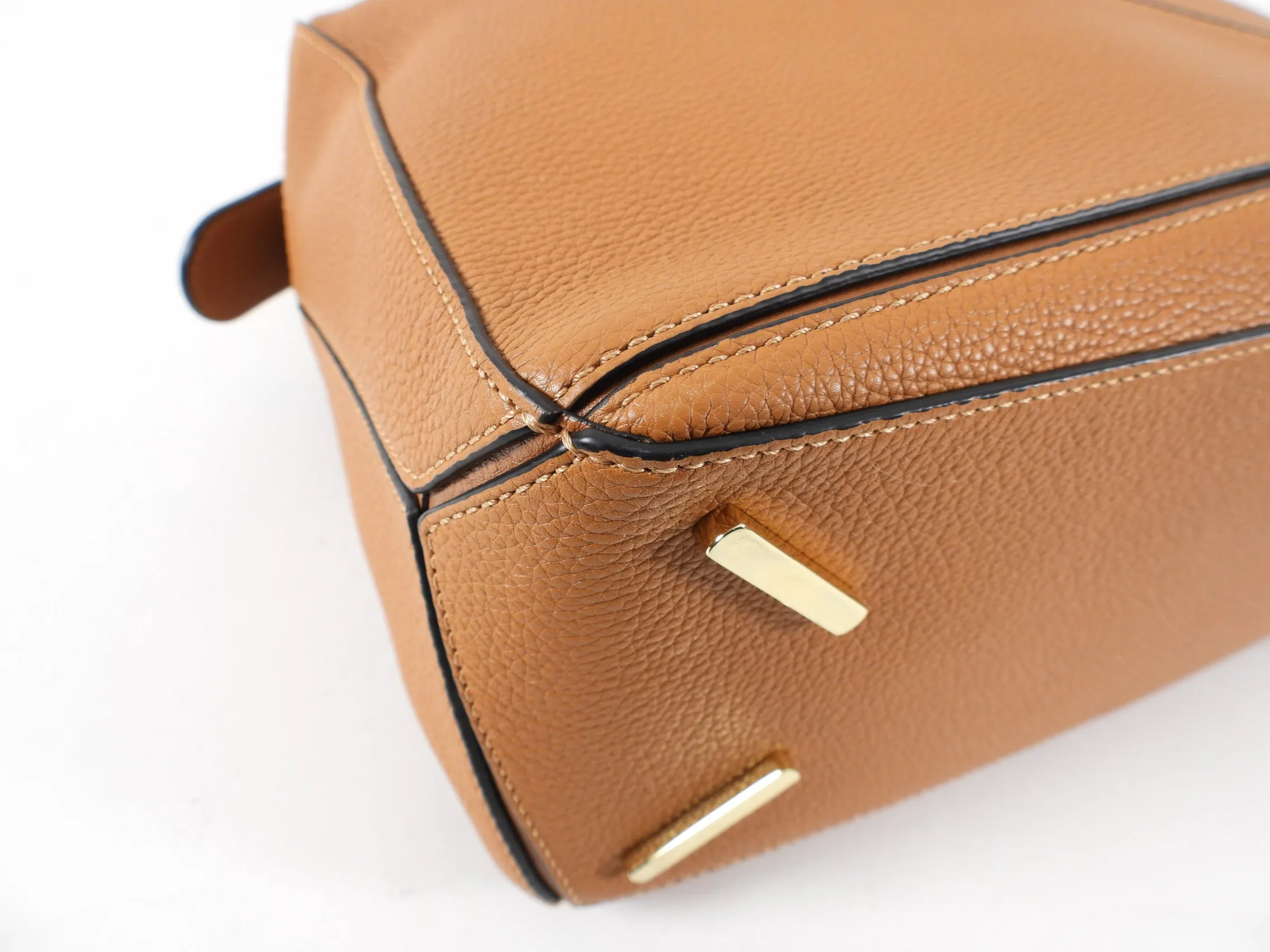 Loewe Tan Leather Medium Puzzle Bag