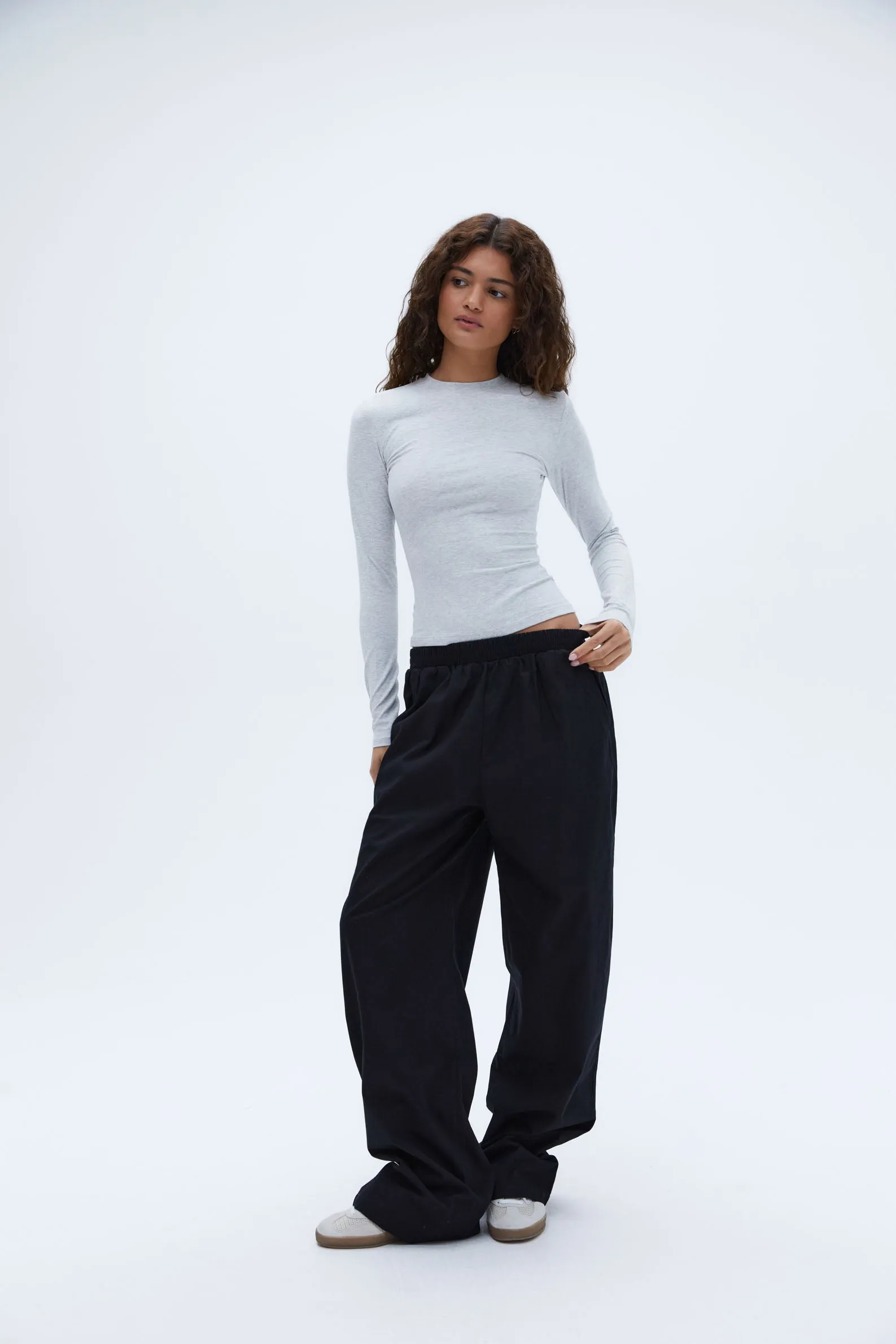 Long Sleeve Top - Grey Melange