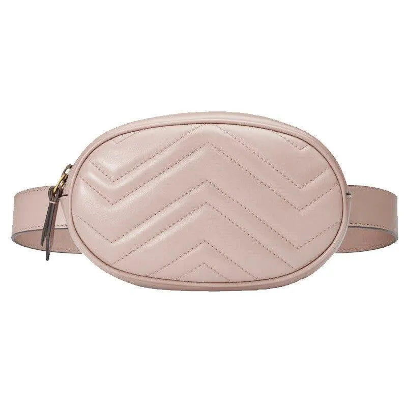 Luxury Fashionable Women's Barrel-shaped Leather Waist Bag