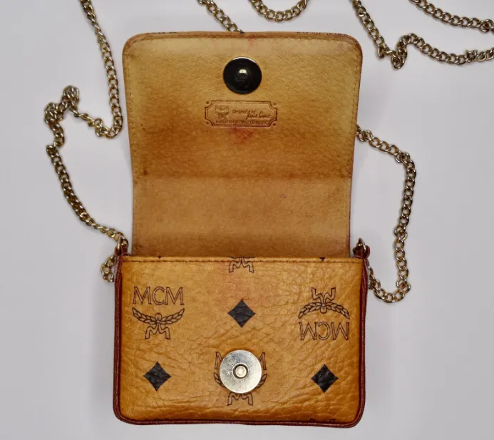 MCM 1980s Leather Crossbody Bag