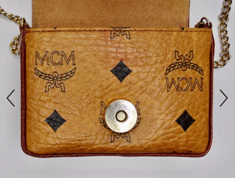 MCM 1980s Leather Crossbody Bag