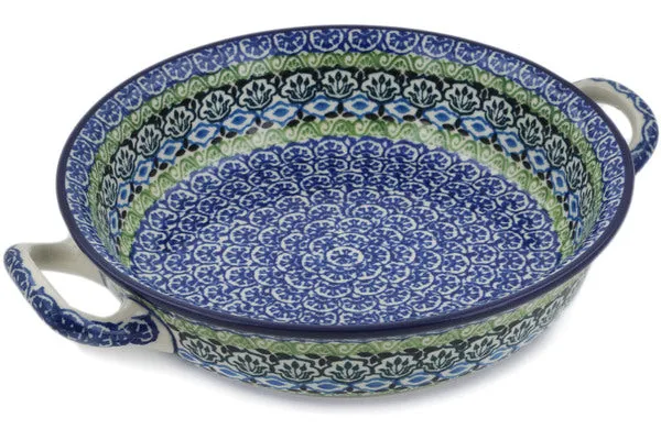 Medium Round Baker with Handles - Artistic Boho