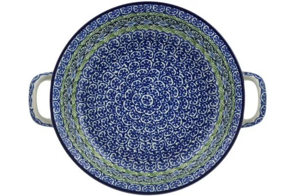 Medium Round Baker with Handles - Artistic Boho