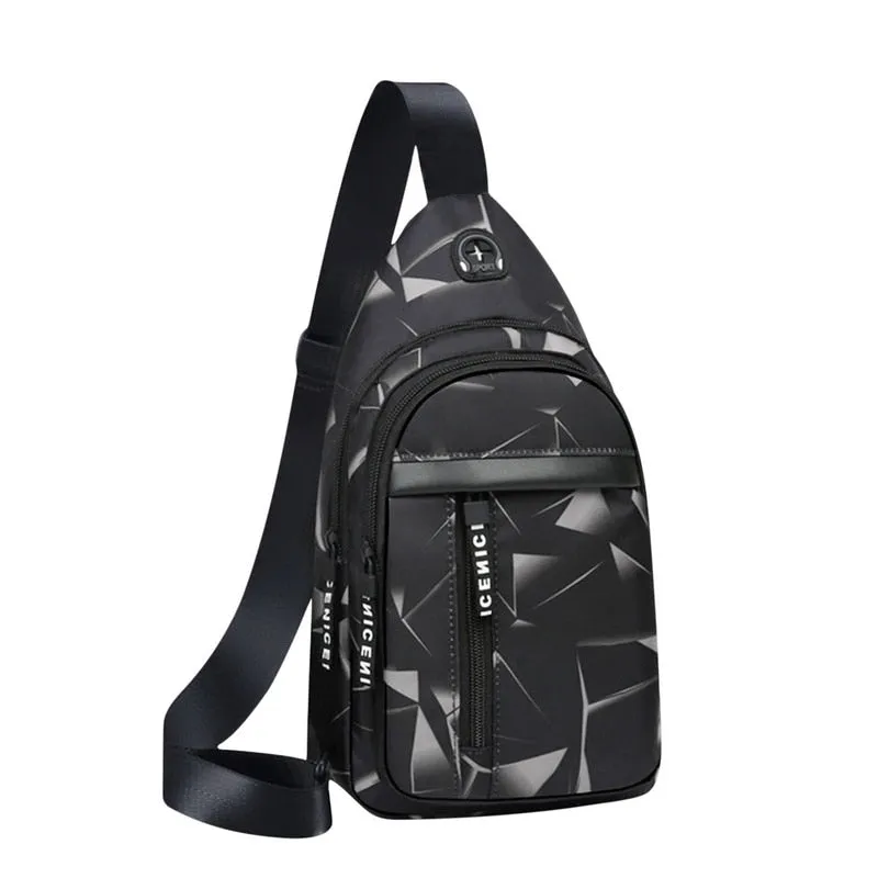 Men USB Charging Shoulder Bag
