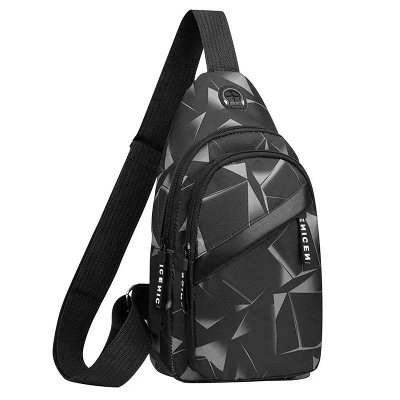 Men USB Charging Shoulder Bag