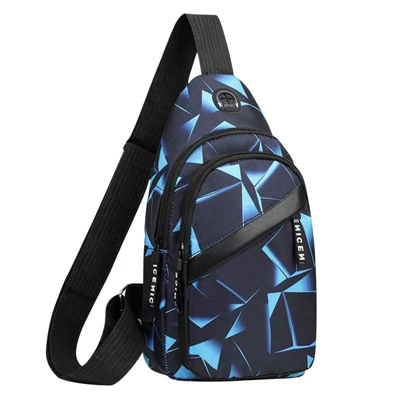 Men USB Charging Shoulder Bag