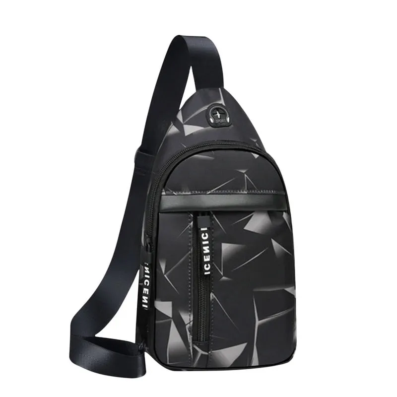 Men USB Charging Shoulder Bag