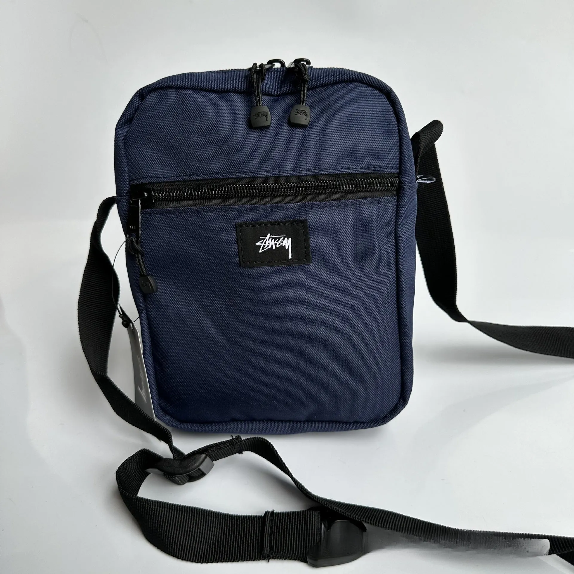 Mens Stussy Bag STUY Men's Plaid Vertical Shoulder Crossbody Bag