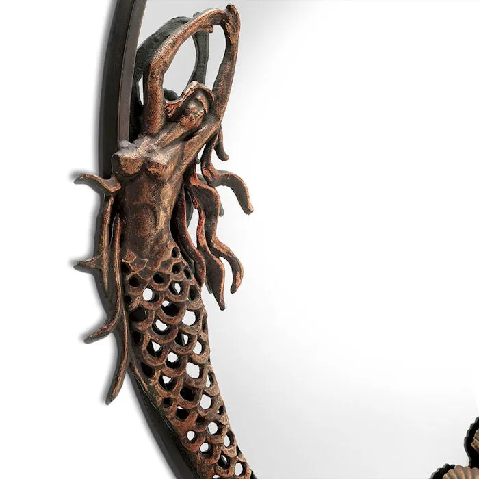Mermaid Dance Oval Wall Mirror